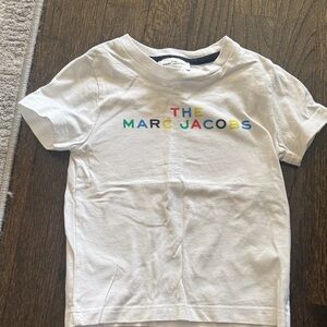 Marc Jacobs Kids White Tee with Colorful Logo